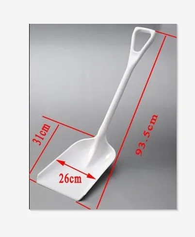 Antique White Shovels with Plastic Head and Plastic Hand