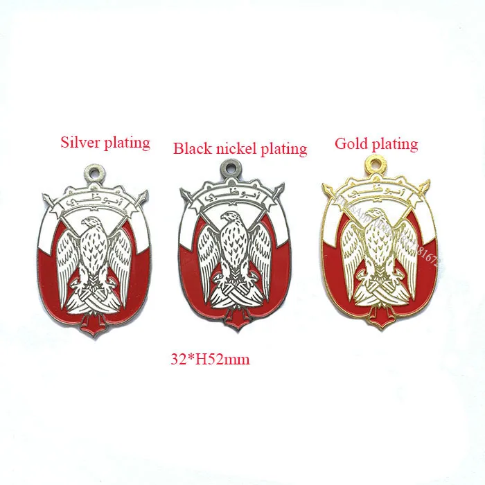 Factory Price!! Abu dhabi Falcon badge with magnet For UAE National Day Souvenir