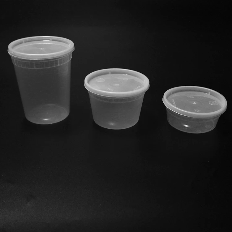 Leakproof Round Takeaway Foil Self Heat Clear Food Disposable Plastic Container