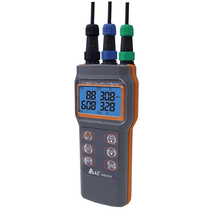 Оригинальный Измеритель Качества Воды 5 в 1 AZ Instrument AZ86031-DO, минерализация PH CF Temp