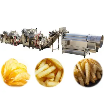 2021 New Fully Automatic French Fries Potato Chips  Production Line Fried Chips Whole Line