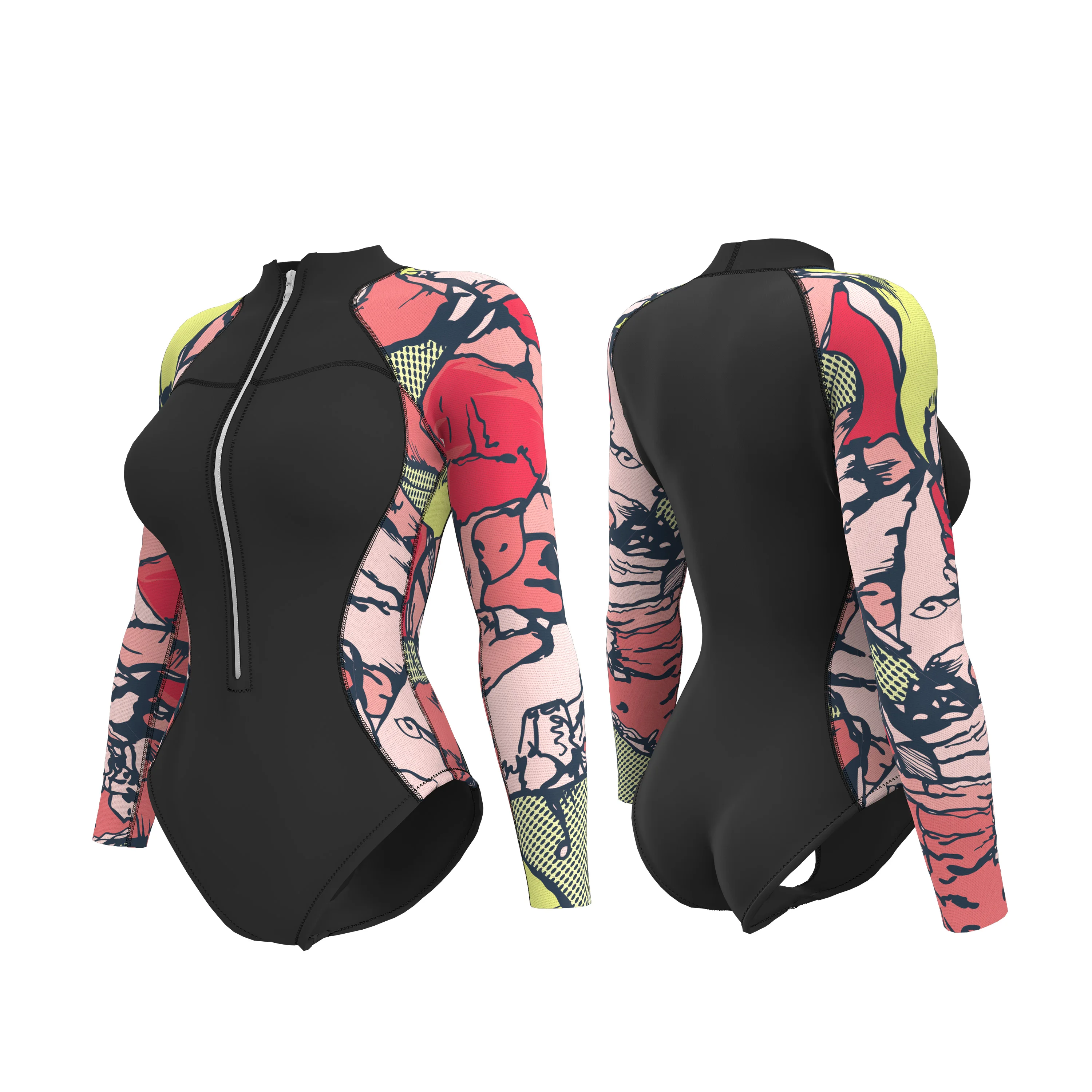 Freedive suit Neoprene Colorful Swimwear Surfing Custom Surf Diving Suit 2mm Dive Wetsuits