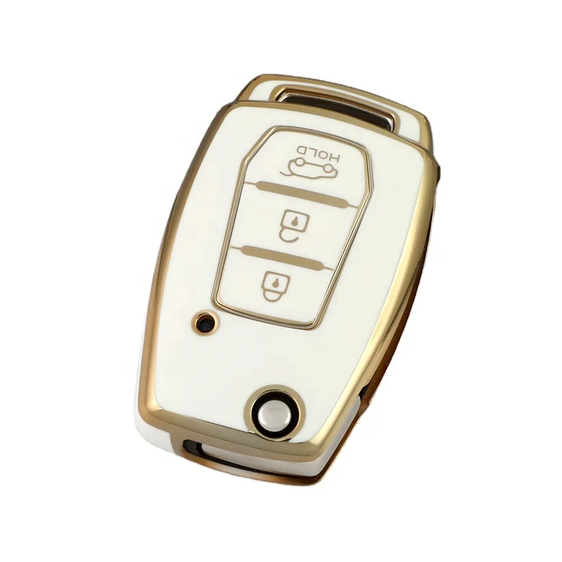 For SsangYong Kyron 2 Sanka Actyon Korando TPU Car Flip Key Case Cover,Car key Protector Shell Fob Holder Keyless Accessories