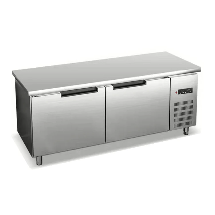 Commercial Stainless Steel Fresh-Keeping Refrigerator Workbench Freezer with Water Bar Operating Table 220V