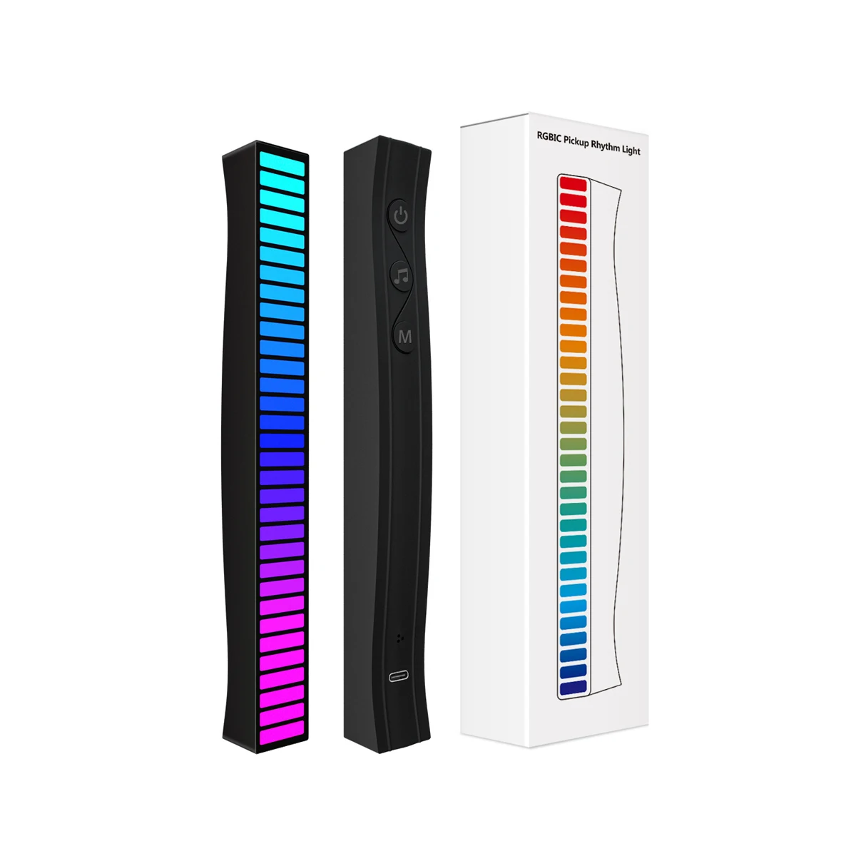 LED Strip Light RGB Sound Control App Control Pickup Voiceactivated Color Ambient Car Party Bar Lamps of Music Rhythm Lights