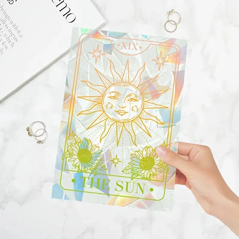 1PC Sunshine Catcher Window Film, Nordic Bohemian Style Home Glass Window Sticker Room Decoration, For Living Room Home Decor