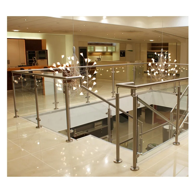 
Stainless Steel Mall Tempered Glass Stairs Staircase Railings Balustrade 