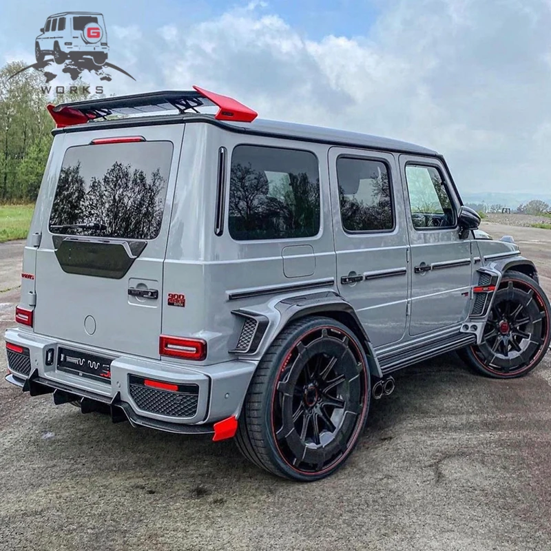 Сухой УГЛЕРОДНЫЙ спойлер W464 для крыши заднего крыла Rocket Edition W463A G63 G900 задние Спойлеры G-Wagon G500