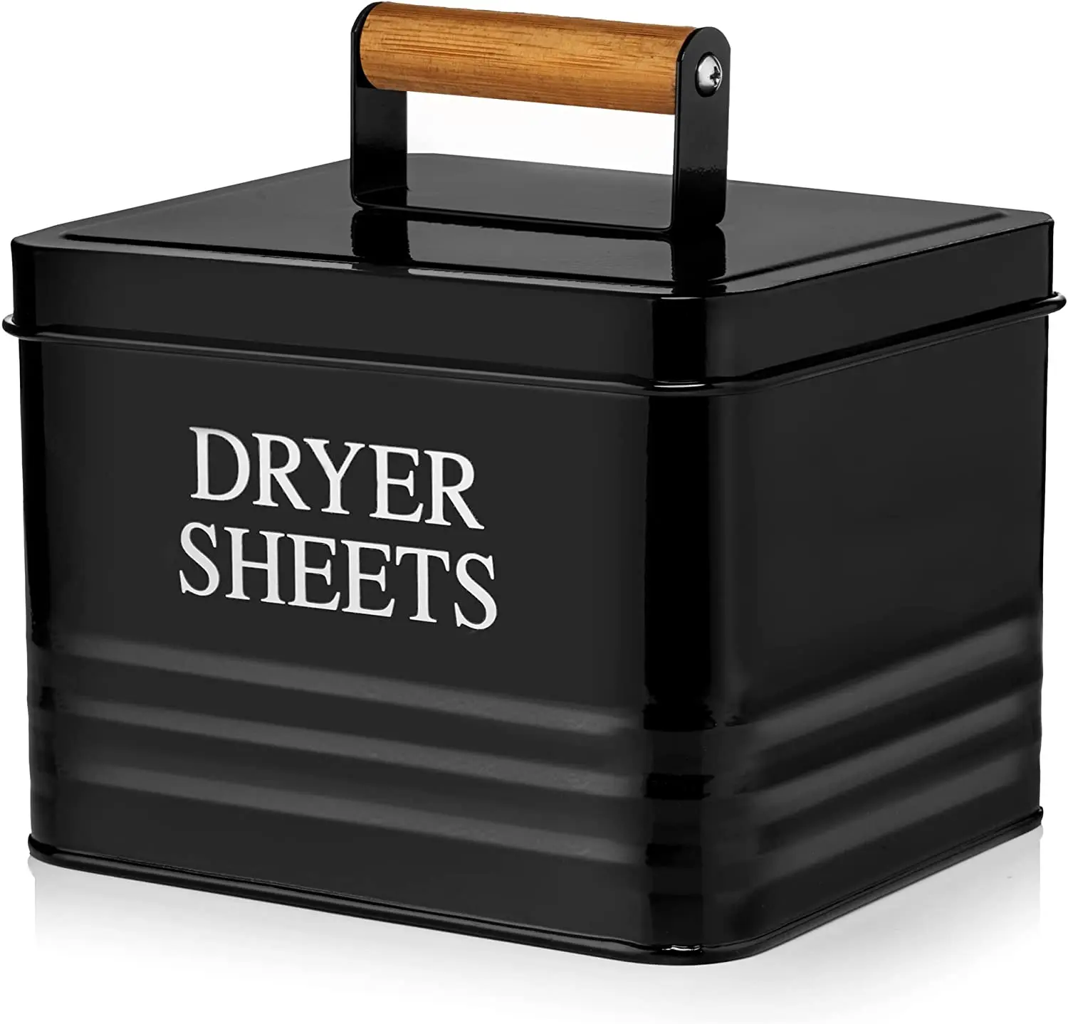 BX dryer sheet holder with lid dryer sheets container box for laundry room oganization and storage