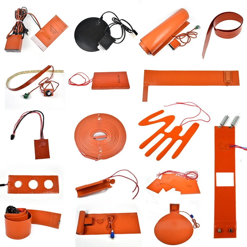 BRIGHT 220V 300W Industrial 20*3000Mm Flexible Electric Pipe Band Silicone Heating Belt Heater for  Valve body warming