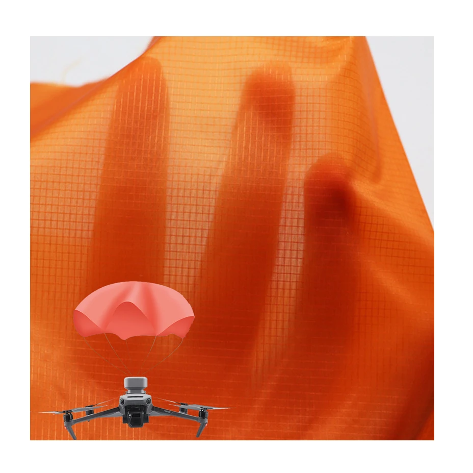 10D nylon plain taffeta ripstop nylon parachute fabric for drone parachute fabric