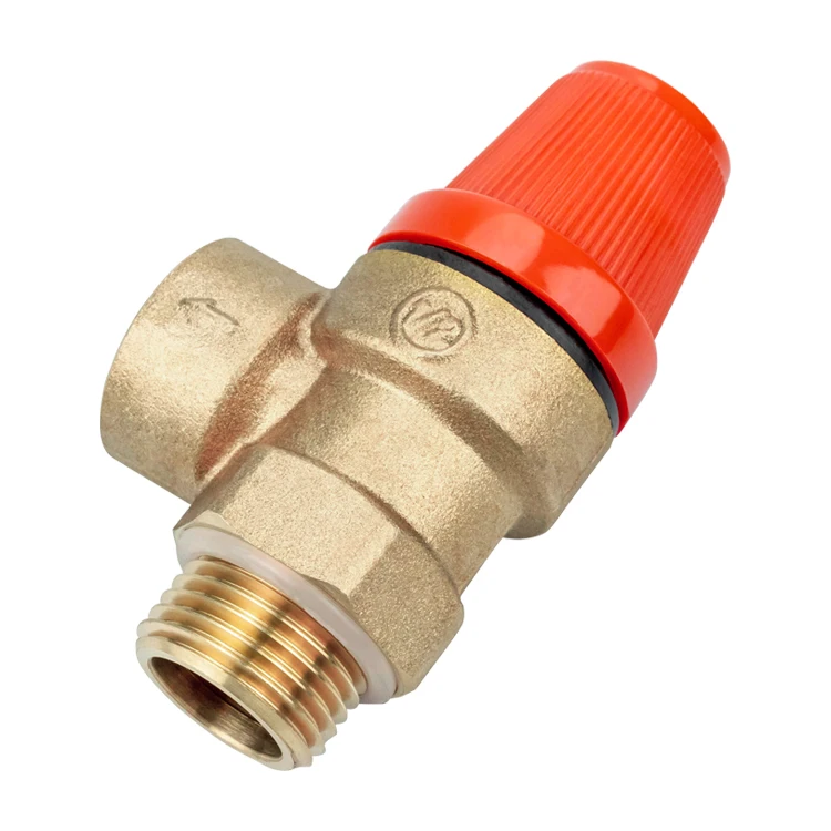 TMOK China Factory Drain Relief Switch Solar Water Boiler Steam Water Heater Brass Safety Valve