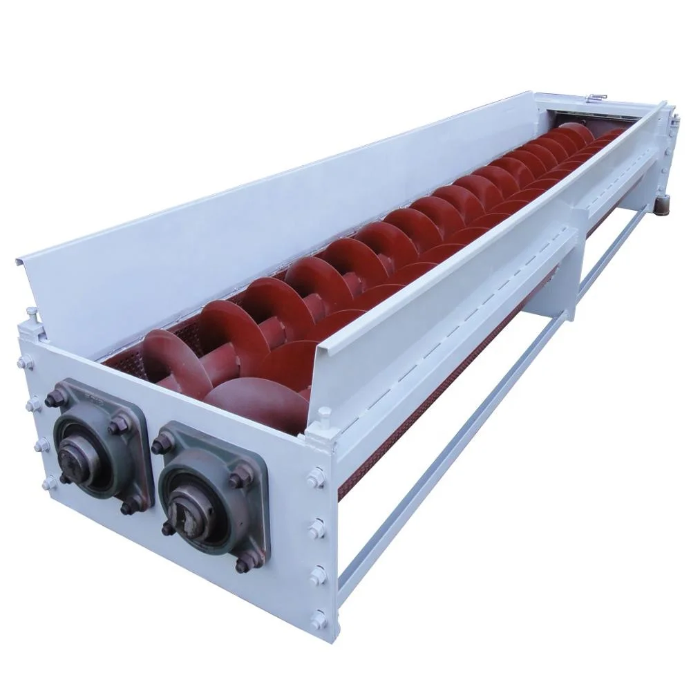 Waste plastic recycling related lifting machinery screw feeder conveyor