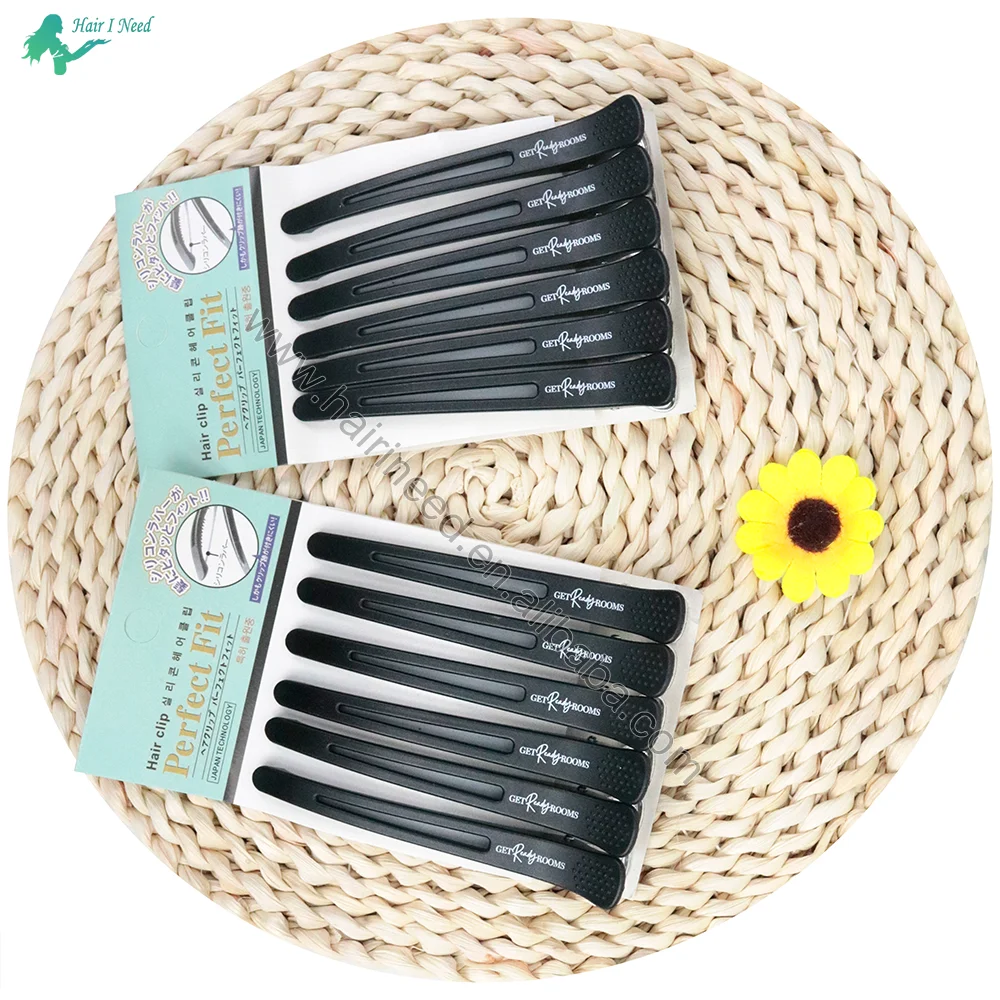 Custom logo hot selling  barber sectioning salon hairpins styling tools hairdressing alligator hairgrips logo custom hair clips