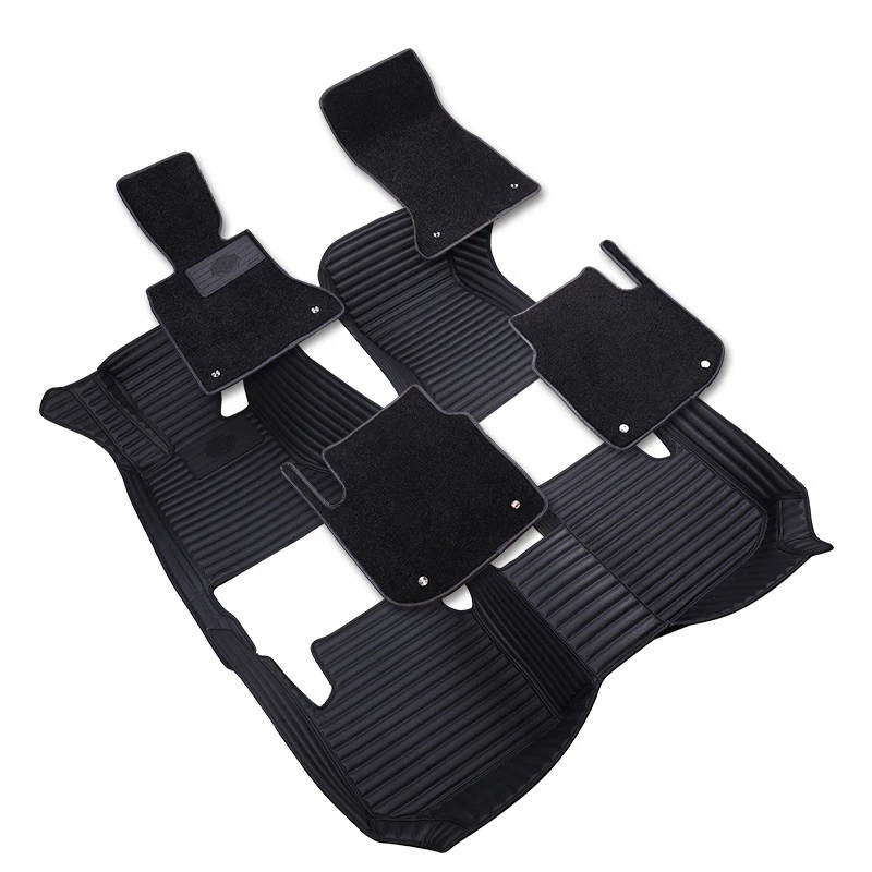 Automotive Interior 5D Luxury Leather Special Car Mats Double Layer Car Floor Mat for bmw all series