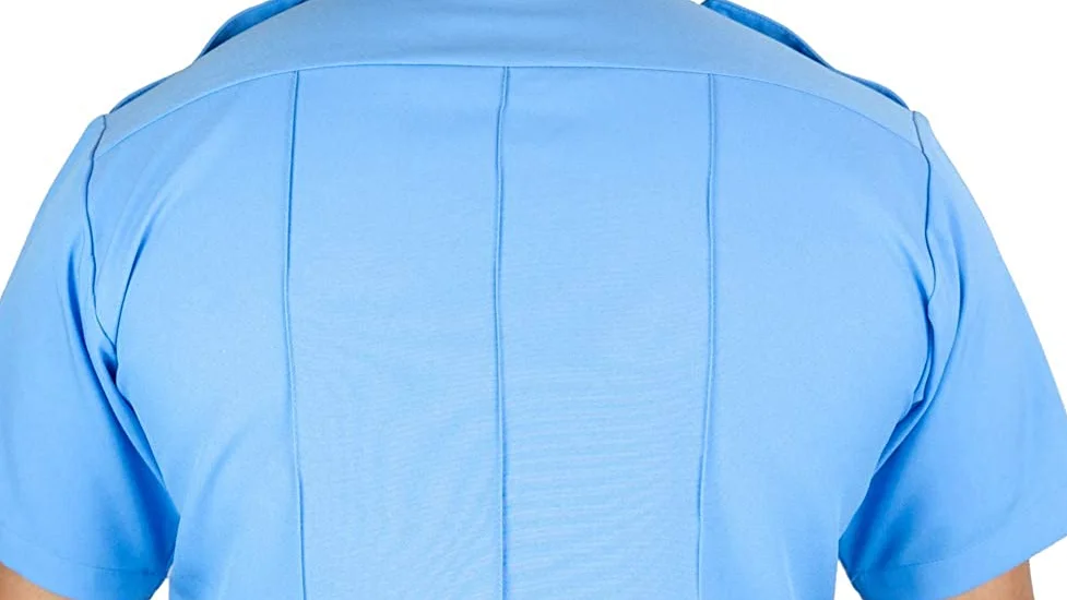 Short Long Sleeve Shirt Security Guard Uniform Custom Summer Blue Black Uniform Shirts with Epaulettes Uniform Shirt Class a