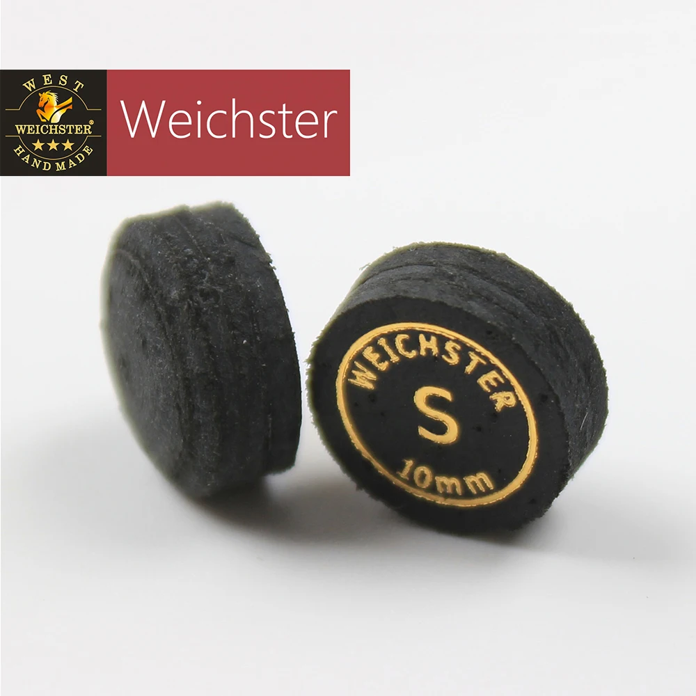 
Weichster Laminated Layer Leather Snooker Cue Tip 10mm 11mm Soft Medium Hard Cue Tip Snooker 