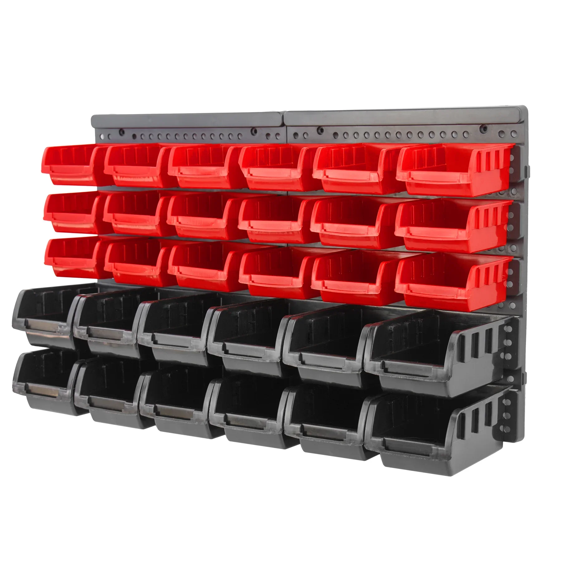 45 pieces wall shelving stacking boxes including tool holder Wall Mounted Pegboard Tool Plastic Boxes Storage For Screws