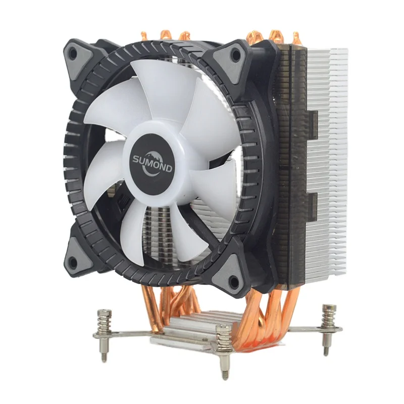 120mm 6 heatpipe ARGB CPU cooler for LGA 115X/1366/2011/1700  Ryzen 5 3400G 2600X 3600X 3600 Ryzen 7 1700 2700 2700X 3700X