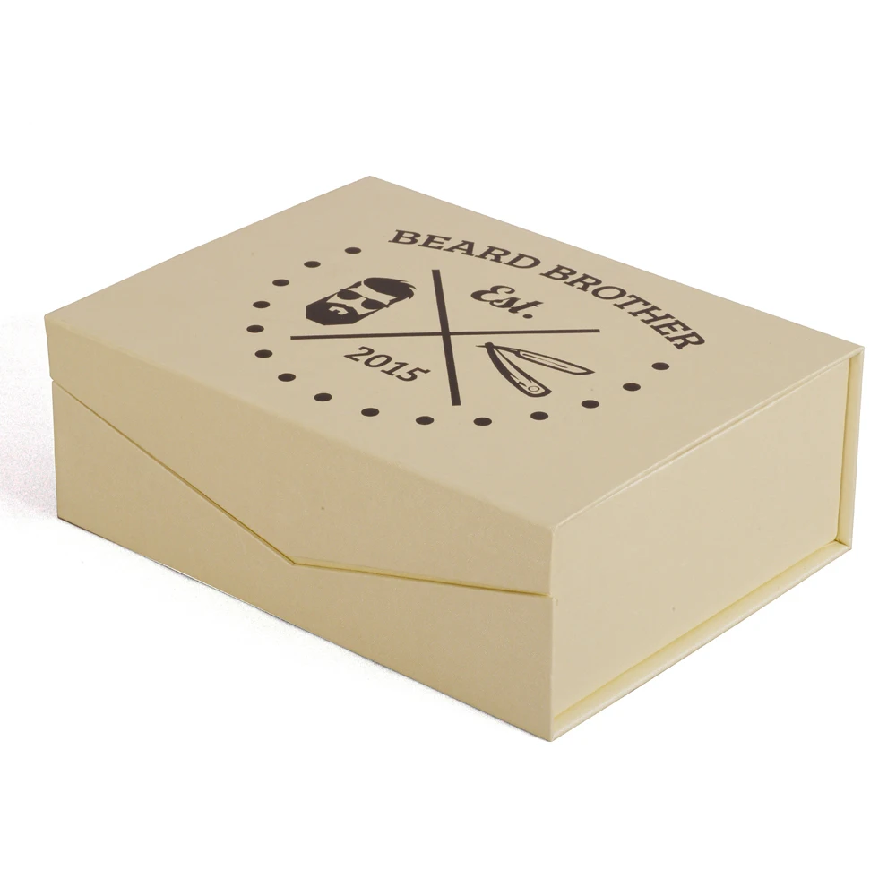 Custom luxury empty hair beard oil bottle gift packaging box