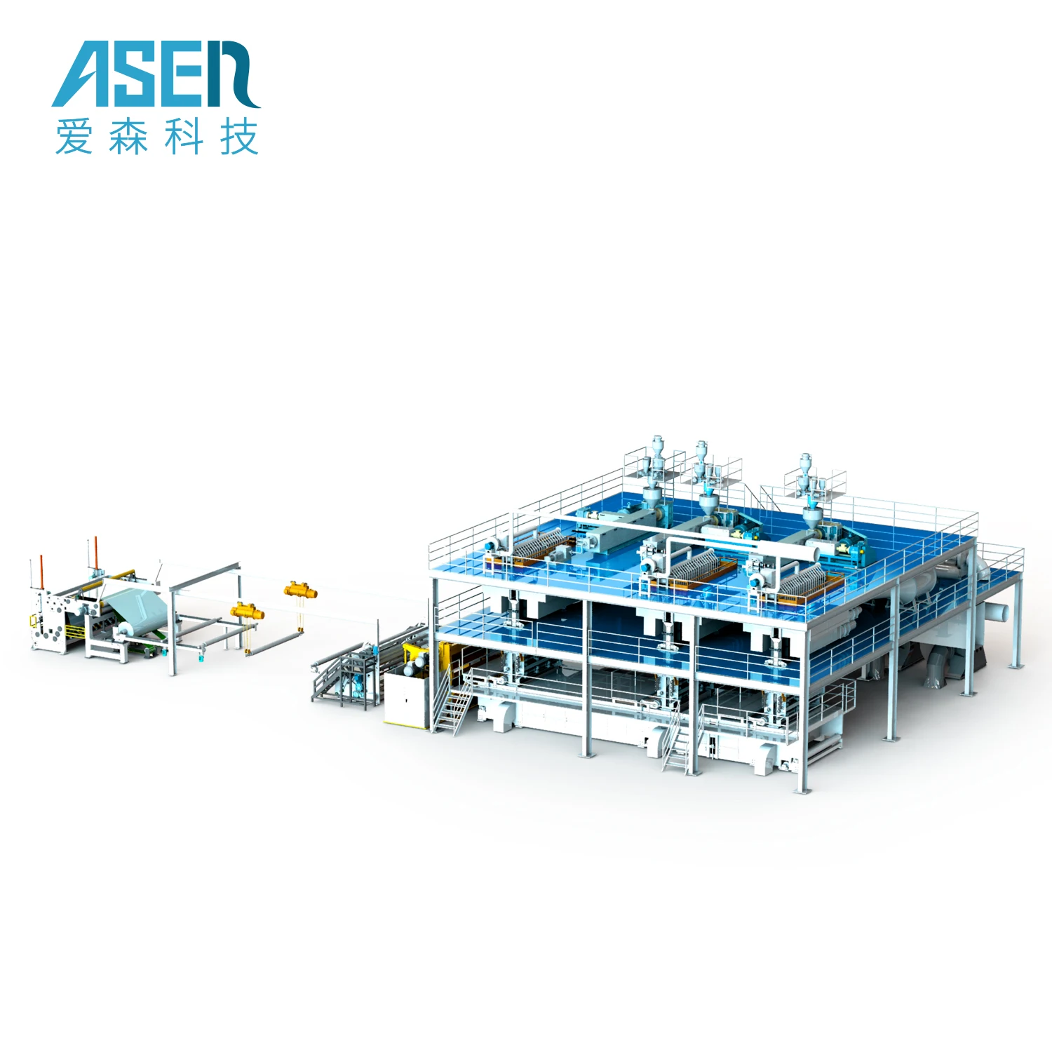 Машина для резки спанлейс нетканый материал однолучевая Нетканая машина расплава выдувного фильтра картридж экструдер машина