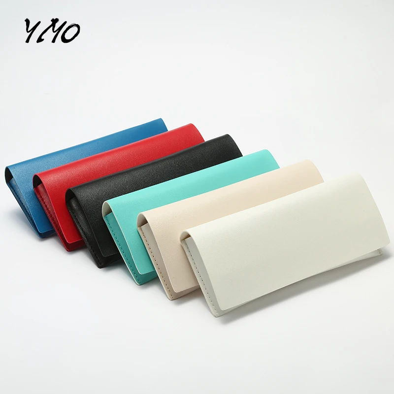 Super Hot Customized Logo Eyeglasses Box Retro Vintage Glasses Pouches PU Eyewear Bag Leather  Custom Packaging Sunglasses Case