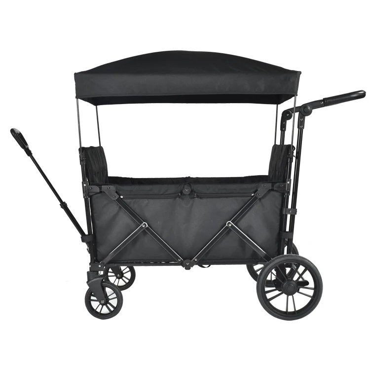 All Terrain Custom Baby Wagon Stroller Toy Outdoor Cart Wagon For Children 4 Kids With Canopy
