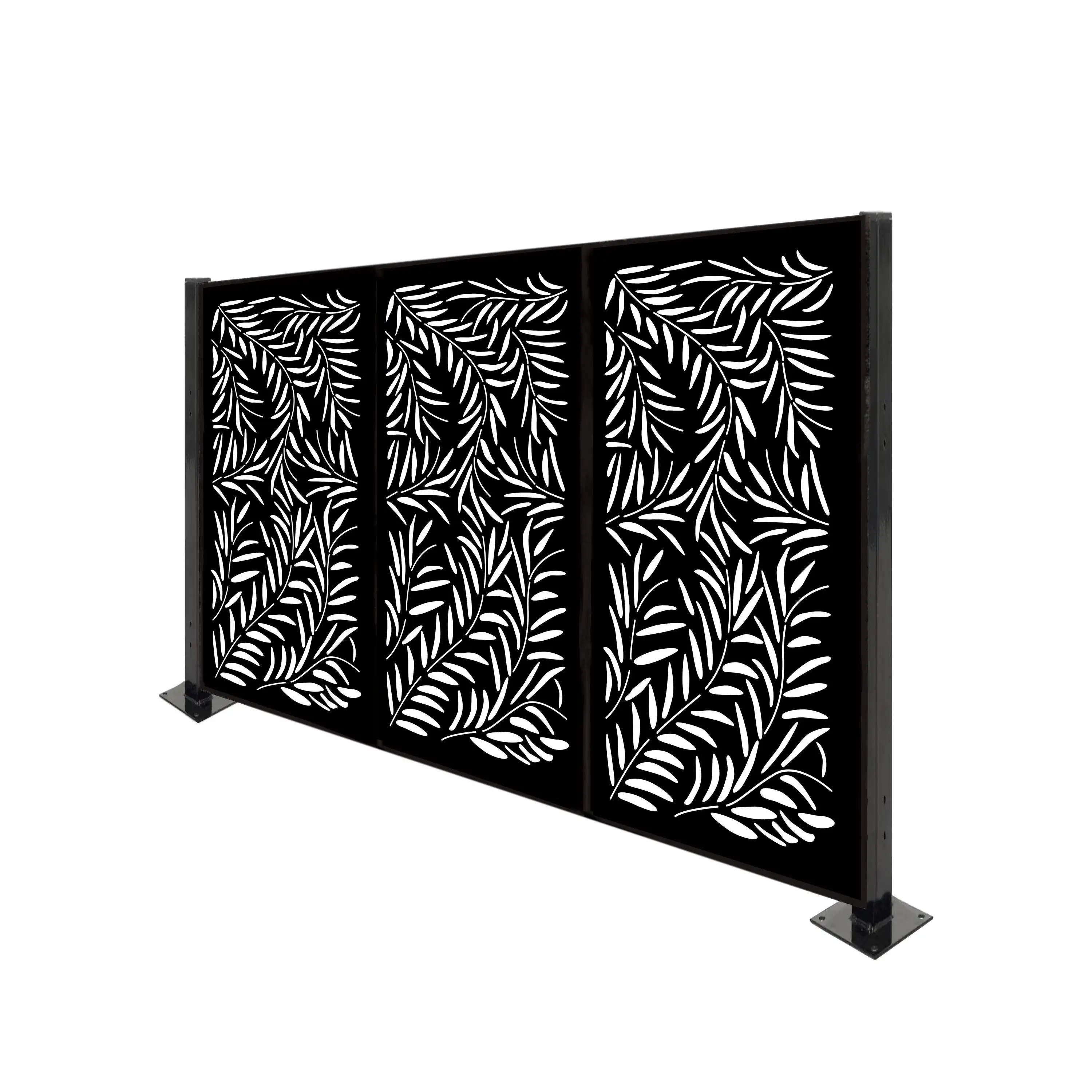 6x8 small gardens for houses 3d white material outdoor high quality aluminum post aluminium fence trellis amp gates fencing