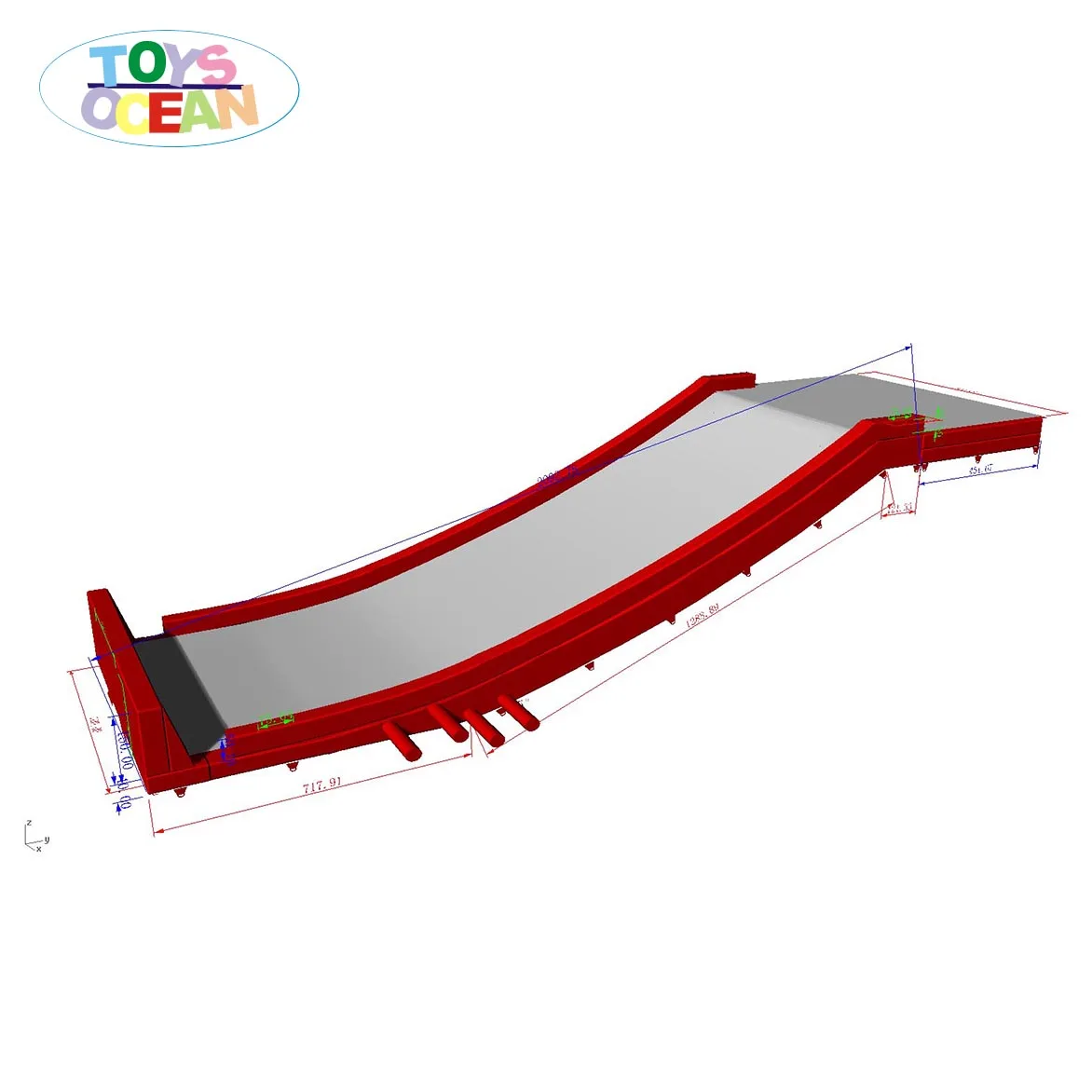 Factory Customized Outdoor Sports Snowboard Skiing Winter Sport Soft Stunt Jump Airbag Extreme Sport Inflatable Air Bag Landing