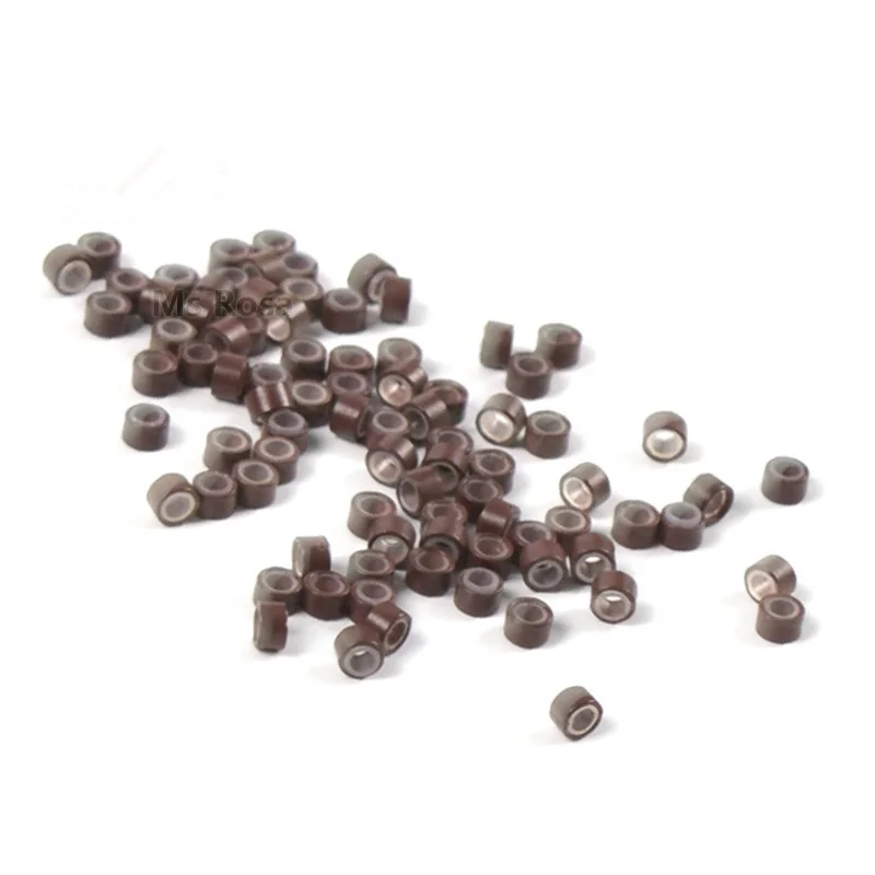 Wholesale 503030 silicone micro link beads ring for hair extensions tools