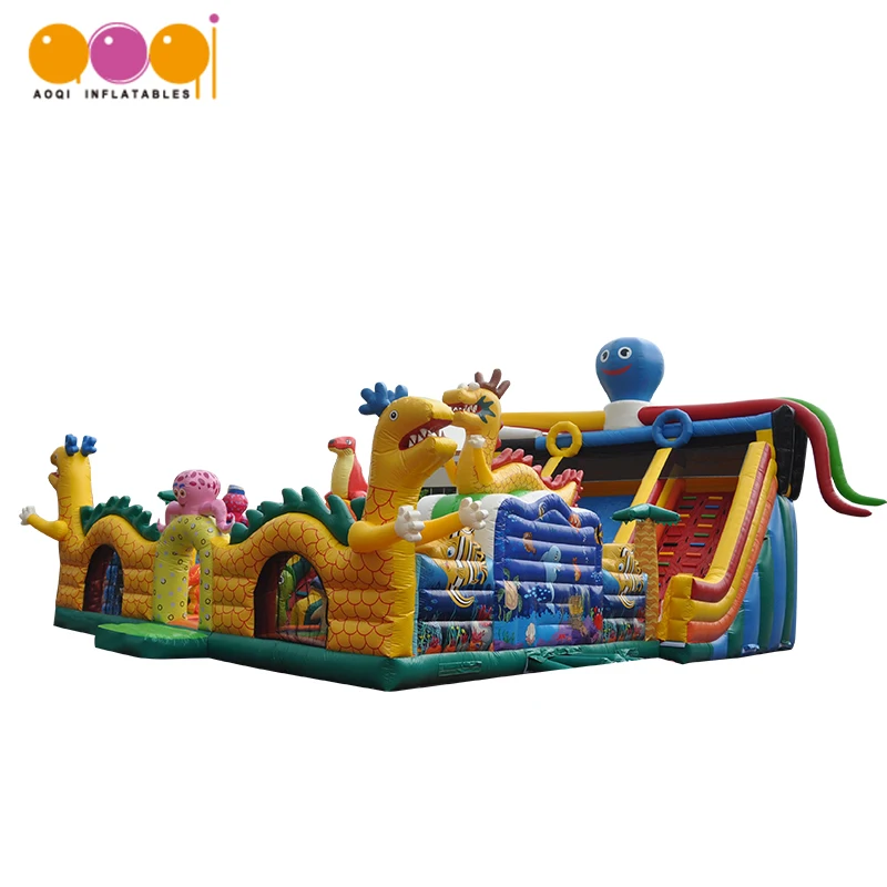 Indoor Outdoor Large Inflatable Amusement Park Inflatable Slides Children Playground Jumping Castle Bouncer Games