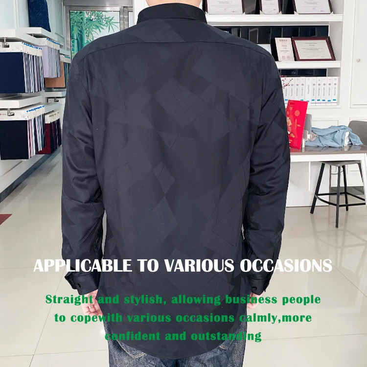 china fabric manufacturer custom recycled bamboo polyester shirt with fleece lining for men good quality