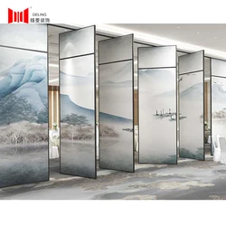 Custom banquet hall folding wall movable partition wall partitioning system folding movable partition wall