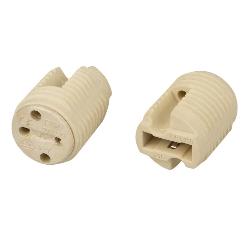 High quality GU10 ceramic lamp holder GZ10 halogen lamp accessories