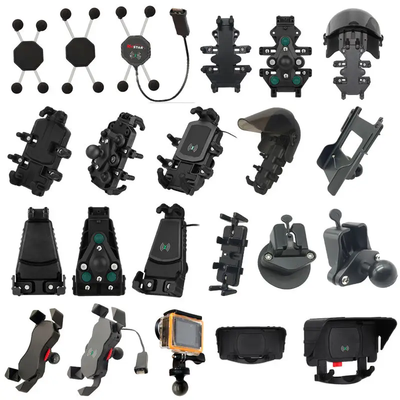 Hand cb radio holder With 25mm ball mount adhesive 3m sticky base universal receiver base walkie talkie holder car mic mount