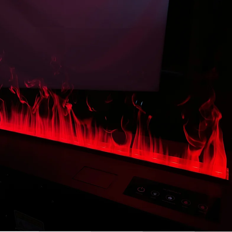 3-сторонний угловой газовый камин 3D распыляющий для умного дома гостиной чистая вода ультразвуковая Современная внутренняя вставка CN;GUA