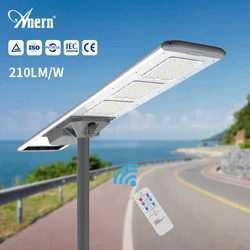 Anern 120w 150w 300w outdoor integrated solar street lights with cctv camera