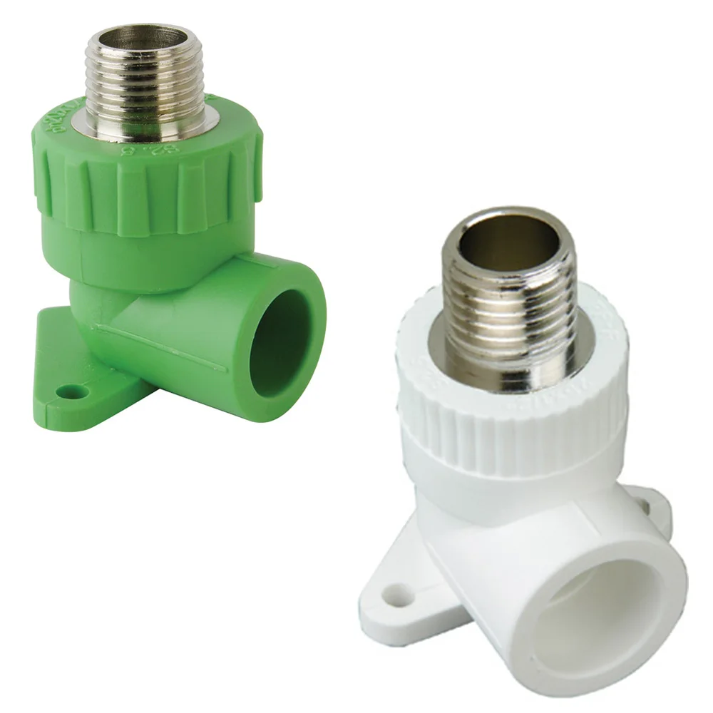 PPR fittings plastic male threaded elbow with disk for pipe water