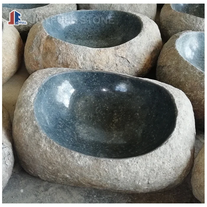 Натуральный речной камень ванная раковина речной камень чаша