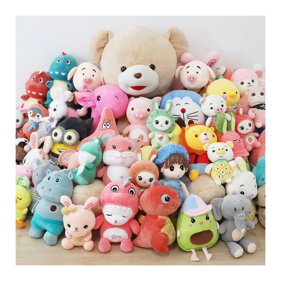 Kawaii 25CM/8inch Plush Dolls for Claw Machine Toys Mini Plush Doll Stuffed Animal Toys Keychains