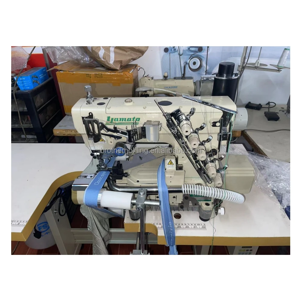 Used Yamato VG2735 Cylinder Bed Interlock Stitch Sewing Machine