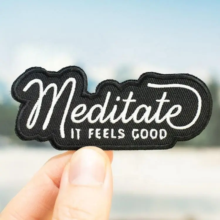 CustomBulk wholesale 3d custom embroidered embroidery patches sew iron on for Jackets hats clothing