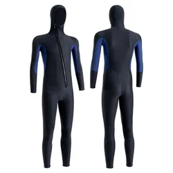 2023 custom Men Women 3mm Neoprene Nylon Hooded Front Zip Smoothskin Wetsuit xxxl for Freediving Diving Snorkeling