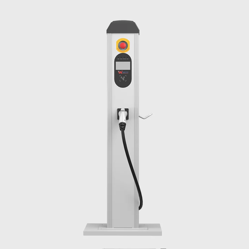 32Amp Уровень 2 EV Смарт пьедестал электрический автомобиль ac зарядное устройство Wi-Fi evse новый стиль зарядная