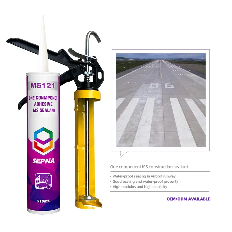 one part 310ml cartridge polyether urethane bonding stainless steel sealant for metal plastic wood glass ceramics