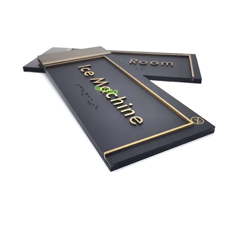 YIYAO modern metal design board room number hotel door sign