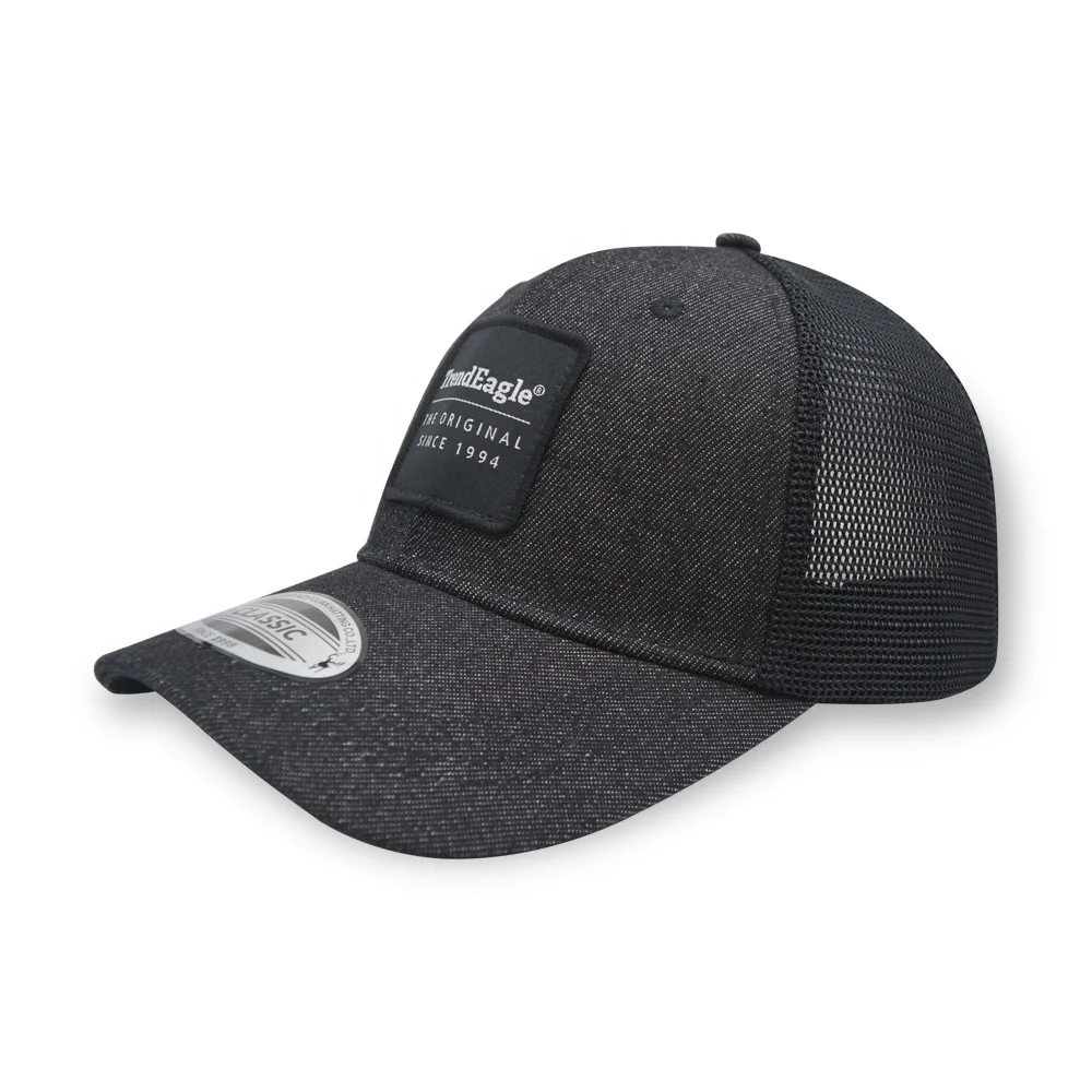 High quality Dubai stylish gorin bros black polyester Net mans embroidered anime fashion 5 panels mesh trucker cap hat