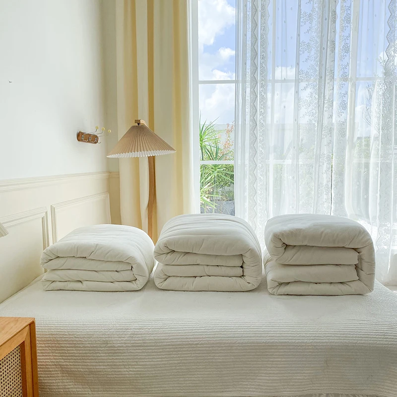 Japanese Futon Comforter Single Long 150x200cm Comforter - soybean Fiber filling, Japanese Style Cotton Made in China Handmade