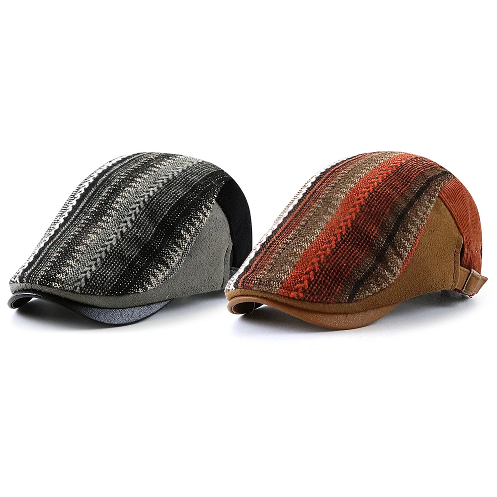 Wholesale Vintage British Style Beret Custom Made Outdoor Unisex Newsboy Hat Ivy Cap