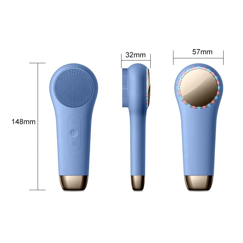 hot&cold  Facial Cleansing Brush Face scrubber Waterproof Face Scrub Brush Rechargeable Face Brushes for Cleansing and Exfoliati